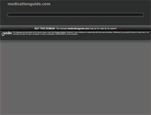 Tablet Screenshot of medicationguide.com